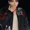 BTS Arirang Jungkook What Is Your Love Song Black Bomber Jacket For Sale