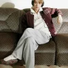 BTS TAEHYUNG Champion Varsity Jacket Brown