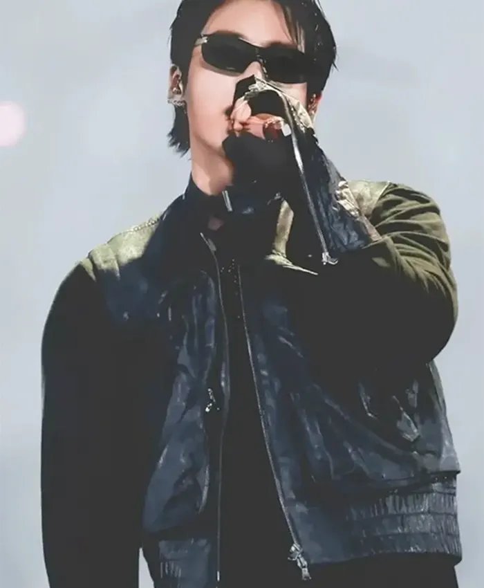 BTS World Tour ARIRANG Jungkook Black Leather Vest