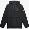 Baltimore Ravens Nike Sideline Anorak Half-Zip Hooded Black Jacket
