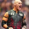 Baron Corbin WWE SummerSlam 2026 Red Black Leather Biker Vest