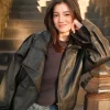 Belle Mariano Sydney 2026 Black Leather Jacket