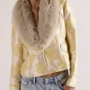 Billie TV Series Adults 2026 Lucy Freyer Yellow Fur Trim Jacket