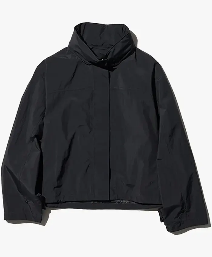 Black Uniqlo Rain Jacket