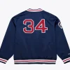 Boston Red Sox David Ortiz Mitchell & Ness Navy Satin 34 Jacket Back
