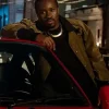 Branford Frady Power Book III Raising Kanan S05 Shameik Moore Suede Bomber Jacket Front