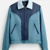 Bryn Chapman Parish TV Series Heartbreak High 2026 Spider Blue Cotton Jacket Front