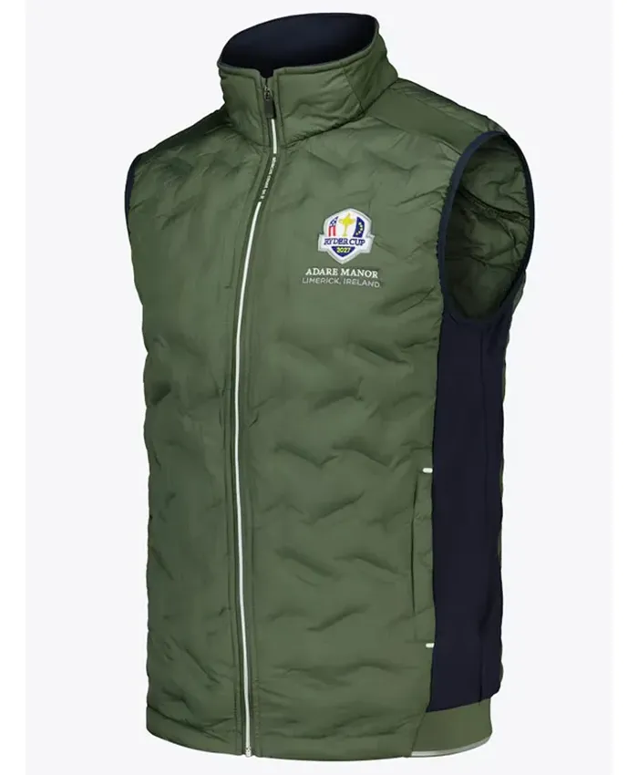 Buy 2027 Ryder Cup Adare Manor Limerick Ireland Abacus Portrush Gilet Quilted Vest Front View