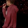 Buy BTS ARIRANG NY Red Zip-Up Hooded Jacket On Sale