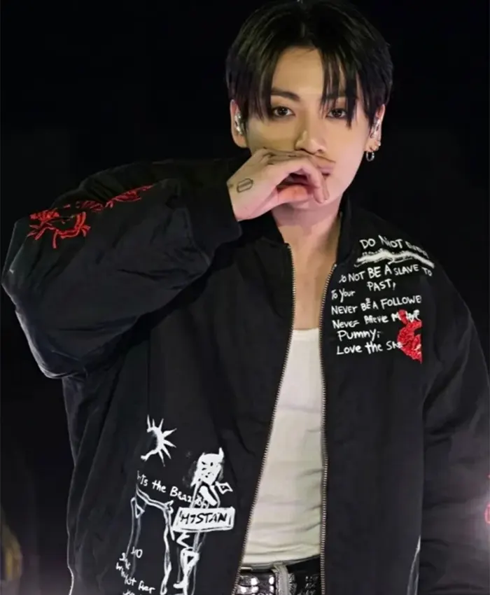 Buy BTS Arirang Jungkook What Is Your Love Song Black Bomber Jacket