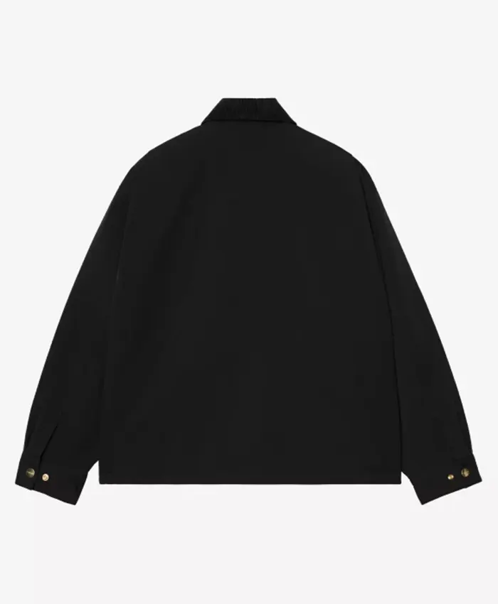 Buy Carhartt Wip Quentin 2026 Black Cotton Jacket Back