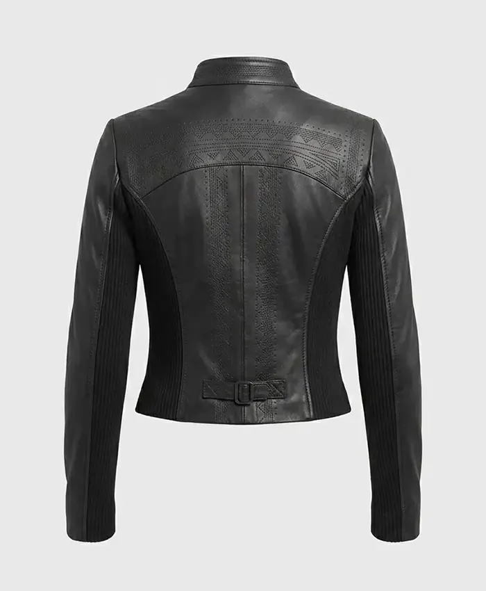 Buy Chicago Lallapalooza 2026 Ellie Rowsell Black Leather Jacket Back
