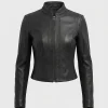 Buy Chicago Lallapalooza 2026 Ellie Rowsell Black Leather Jacket Front