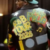 Buy Chris Brown R&B Tour Chicago 2026 Pelle Pelle Multicolor Leather Jacket Back View