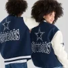 Buy Dallas Cowboys Navy & White Bomber Jacket Back