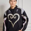 Buy Disney Kingdom Hearts Moto Black Track Full-Zip Jacket Front