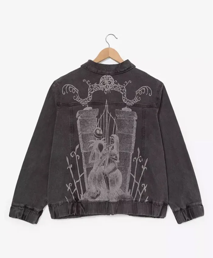 Buy Disney The Nightmare Before Christmas Tonal Jack & Sally Denim Jacket