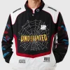 Buy FW26 Undefeated x Spider-Man Men’s Black & White Varsity Jacket Front