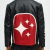 Buy Free Your Mind Black Leather Racing Moto Jacket On Sale