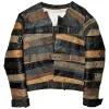 Buy H&M x Maison Margiela Belt Leather Jacket For Men and Women Front
