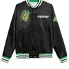 Buy Halloween The Creepshow Retro Black Satin Bomber Jacket