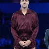Buy Karolína Muchova US Open 2026 Maroon Bomber Jacket Front View