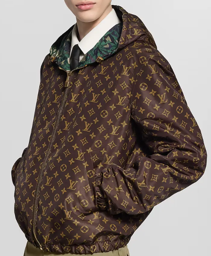 Buy Louis Vuitton Reversible Camo Hooded Zip-up Jacket Front
