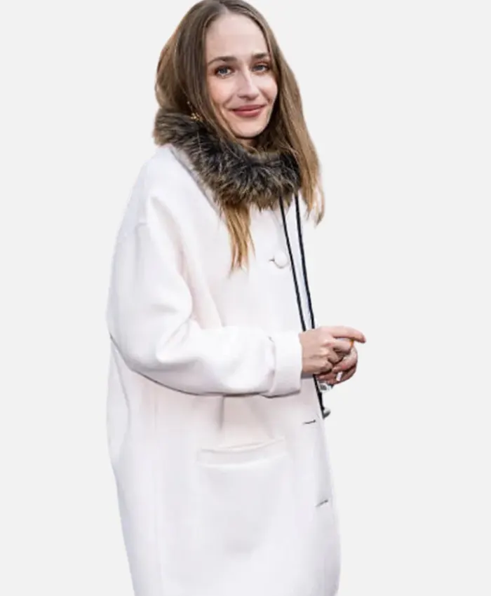 Buy Marc Jacobs Spring 2027 New York City Jemima Kirke White Wool Coat Side View