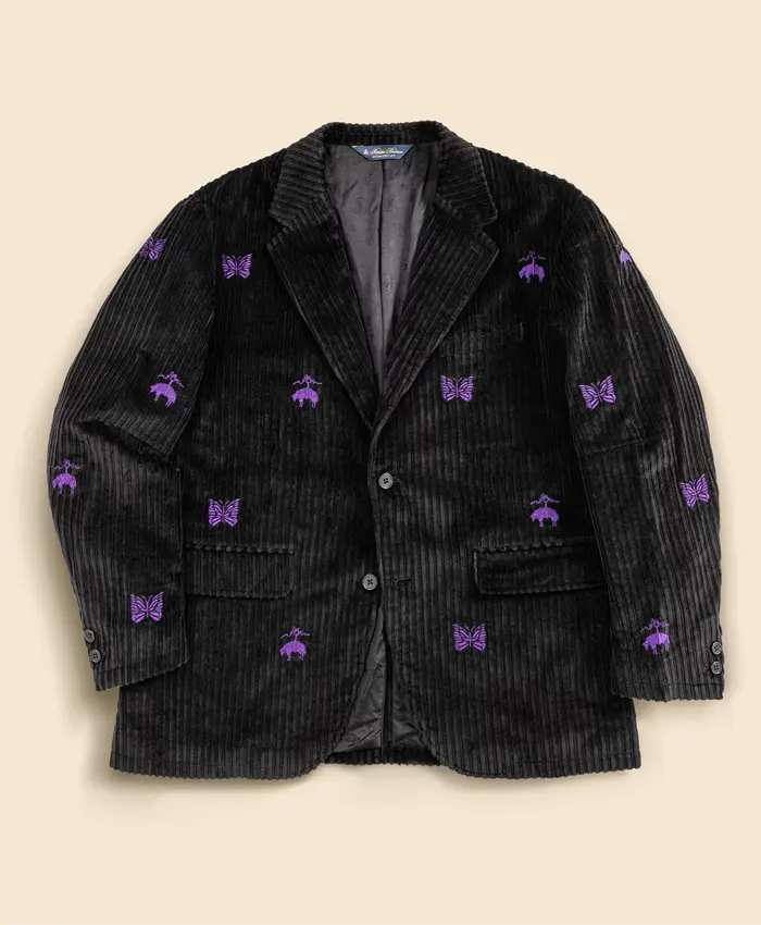 Needles x Brooks Brothers Black Corduroy Jacket