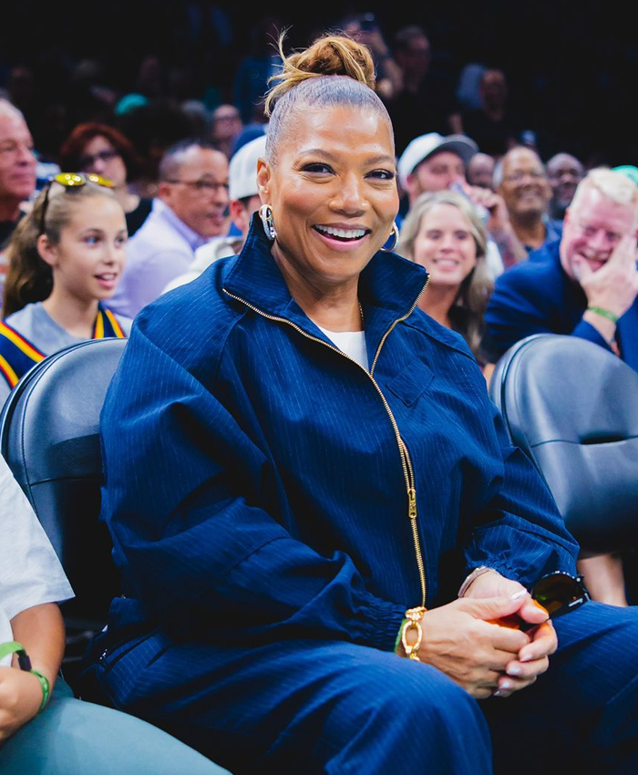 Buy New York Liberty Basketball Game 2026 Queen Latifah Blue Jacket