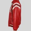 Buy Pelle Pelle Encrusted Red Leather Company 78 Bomber Jacket On Sale