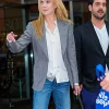 Buy Press Junket for “Lioness” Nicole Kidman Grey Blazer Front
