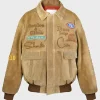 Buy R&B Tour After Party 2026 Chris Brown Sunset Blvd Beige Suede Jacket