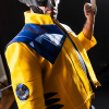 Buy Rivals Wolverine Yellow and Blue Leather Cosplay Jacket Side View