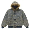 Buy Supreme Bandana Jacquard Denim Hooded Work Jacket On Sale
