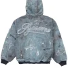 Buy Supreme x HJR Trompe L'oeil Blue Hooded Bomber Work Jacket