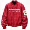 Buy TEAM IKUZAWA 45th Anniversary Friends & Family Bomber Jacket Red