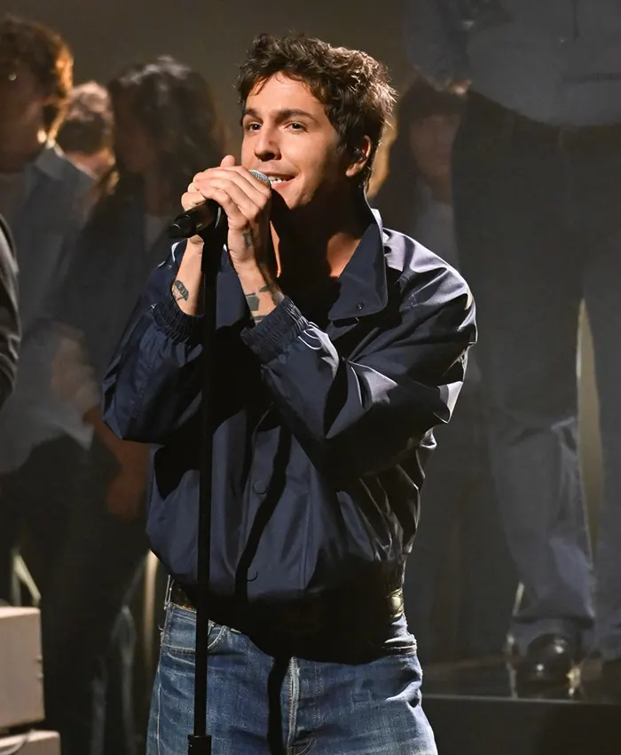 Buy The Tonight Show Starring Jimmy Fallon 2026 Tucker Pillsbury Role Model Blue Polyester Jacket Front