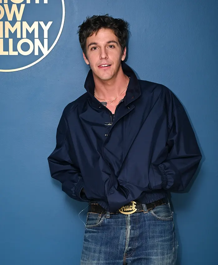 Buy The Tonight Show Starring Jimmy Fallon 2026 Tucker Pillsbury Role Model Blue Polyester Jacket