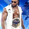 Buy Trick Williams SmackDown 2026 White Studded Denim Vest