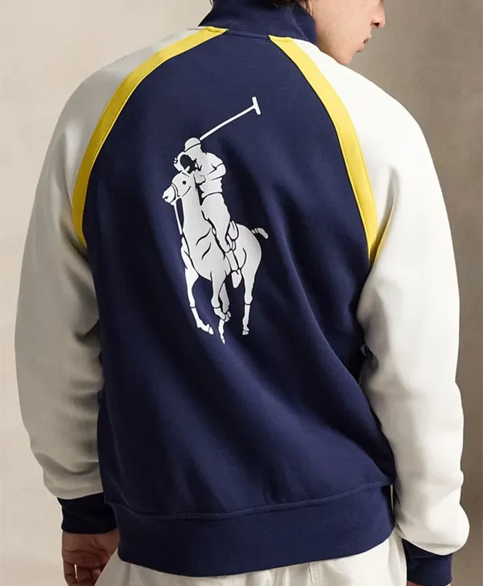 Buy US Open Tennis Championships 2026 Ball Crew Blue and White Track Jacket Back View