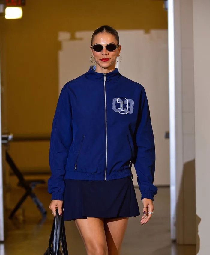 Buy WNBA Alysha Clark 2026 Firebird Blue Full-Zip Coach Jacket On Sale