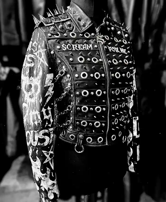 Buy WWE SummerSlam 2026 Minnesota Paige Saraya Bevis Black Leather Studded Jacket