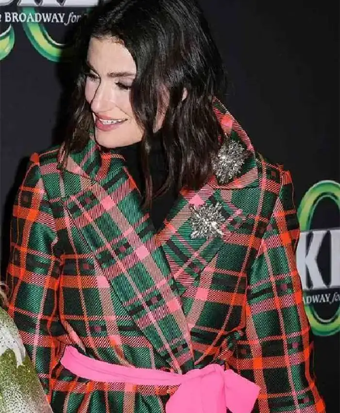 Buy Wicked Broadway 20th Anniversary Idina Menzel Plaid Checked Trench Coat