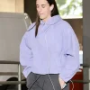 Caitlin Clark Indiana Fever v Portland Fire Purple Hooded Anorak Jacket