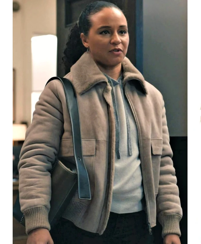 Carra Patterson Elsbeth S02 Suede Bomber Jacket