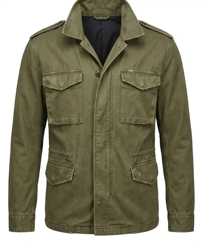 Chandler Groff TV Series Outer Bank 2026 J. Anthony Crane Green Cotton Jacket