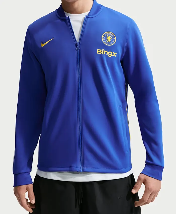 Chelsea Nike Men's Strike Dri-FIT Blue Track Jacket