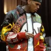 Chris Brown R&B Tour 2026 Pelle Pelle Leather Jacket