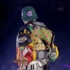 Chris Brown R&B Tour 2026 Pelle Pelle Leather Jacket Back View